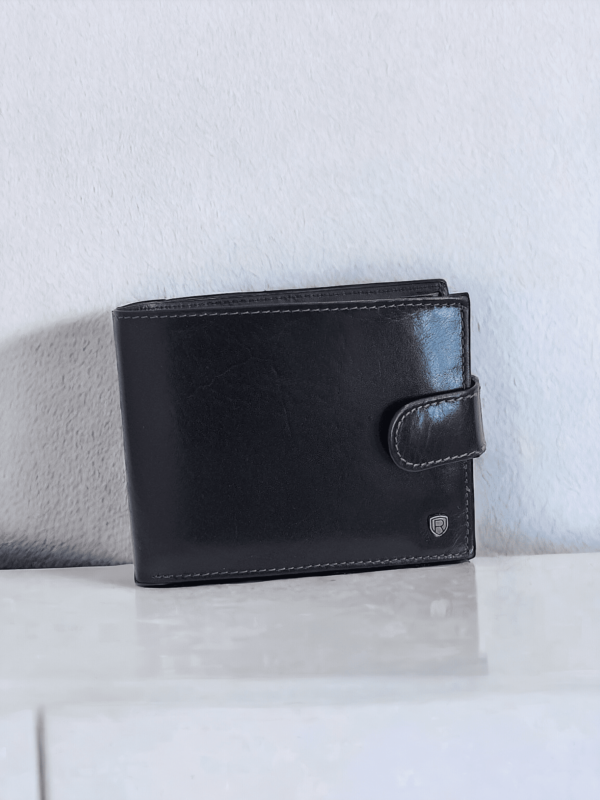 Pánska kožená peňaženka ROVICKY black strap