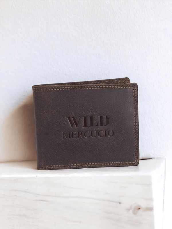Pánska hnedá kožená peňaženka WILD MERCUCIO M3-11762