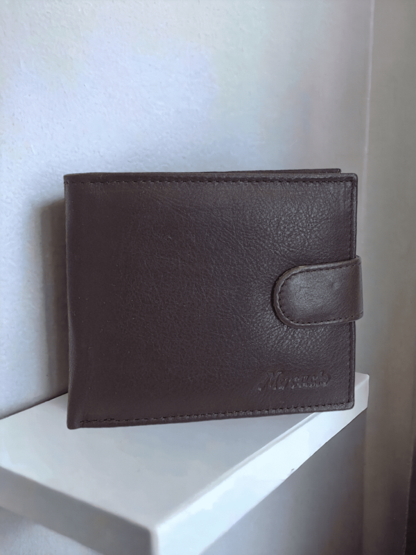 Pánska hnedá kožená peňaženka MERCUCIO M1-11791
