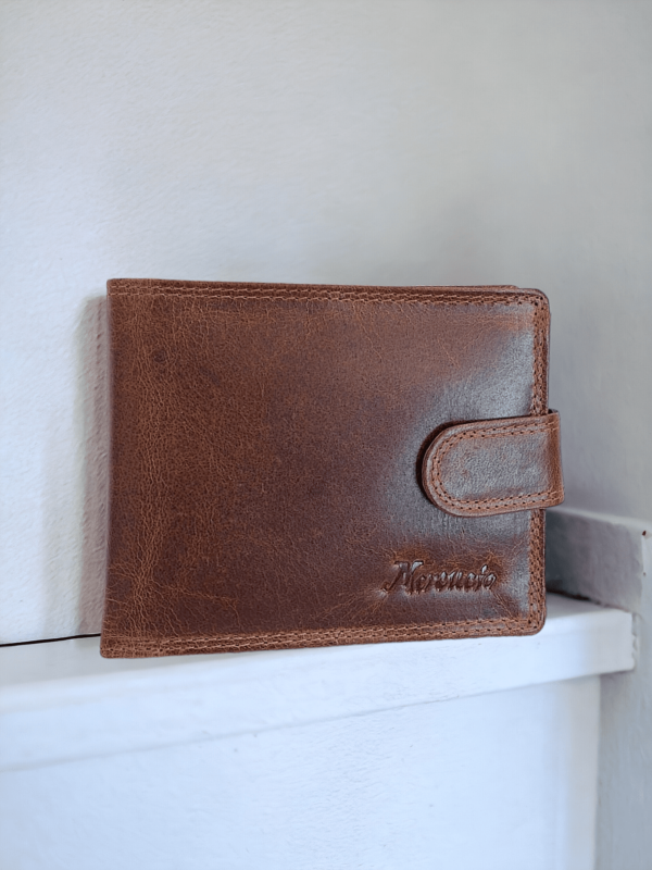 Pánska hnedá kožená peňaženka MERCUCIO M4-11906