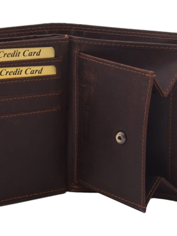 Pánska hnedá kožená peňaženka WILD MERCUCIO M3-11776
