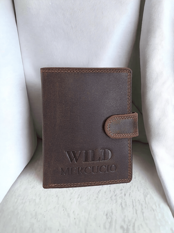 Pánska hnedá kožená peňaženka WILD MERCUCIO M3-11776