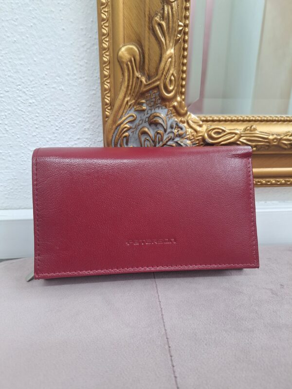 Dámska bordová kožená peňaženka PETERSON 00118-7