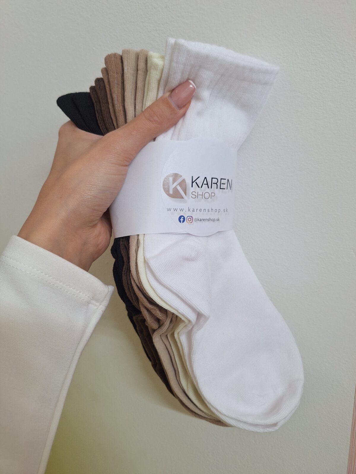 Dámske bavlnené ponožky balenie 6 ks