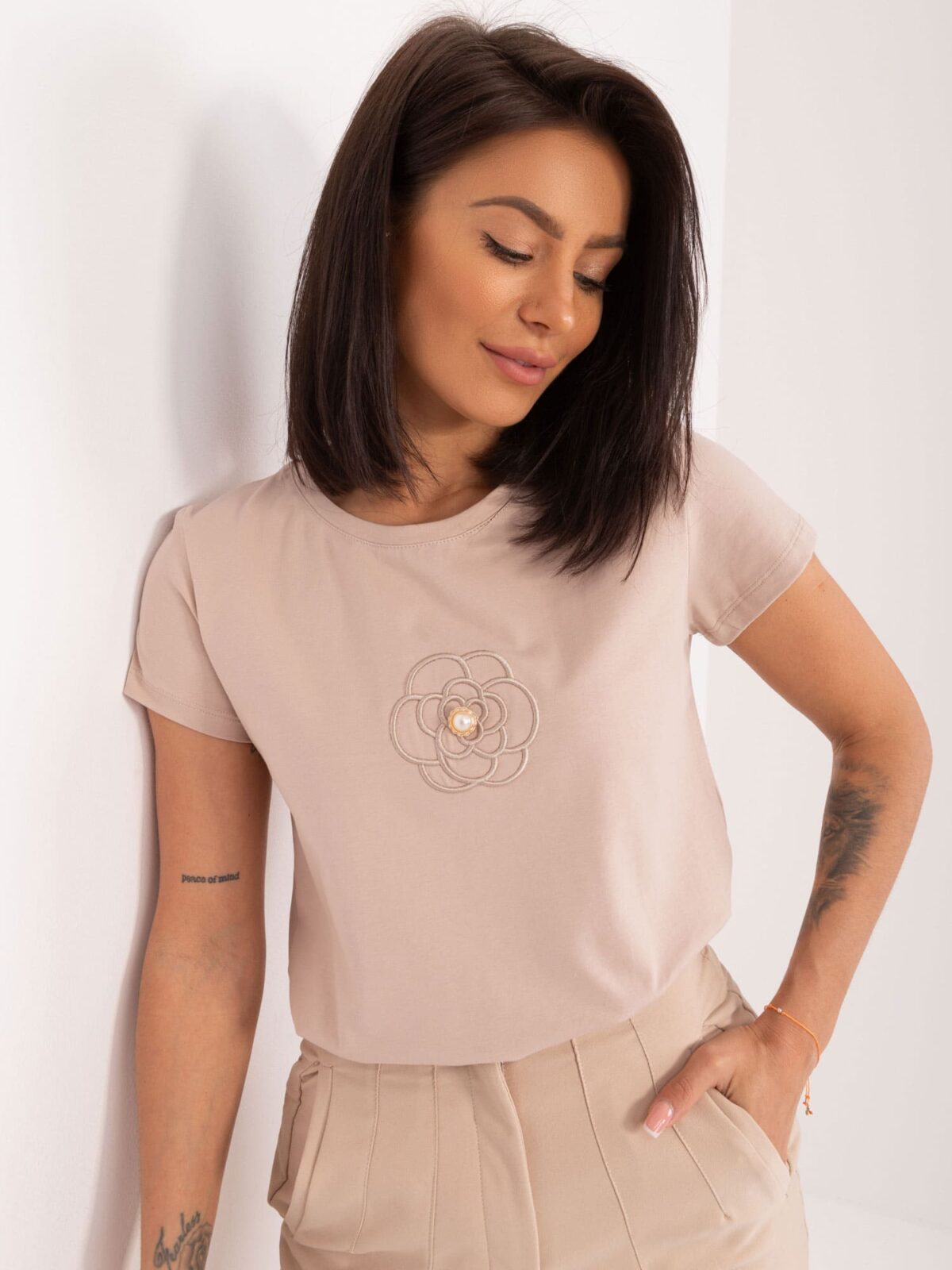 Dámske bavlnené tričko ROSE